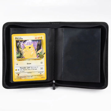 Single Pocket Jumbo Card Binder PU Leather Album for Trading Cards