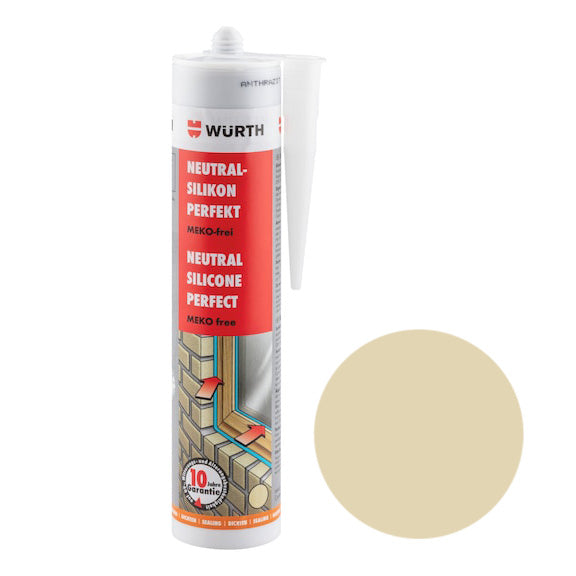 Neutralsilikon Perfekt Hellelfenbein - Duschrückwand-Platten