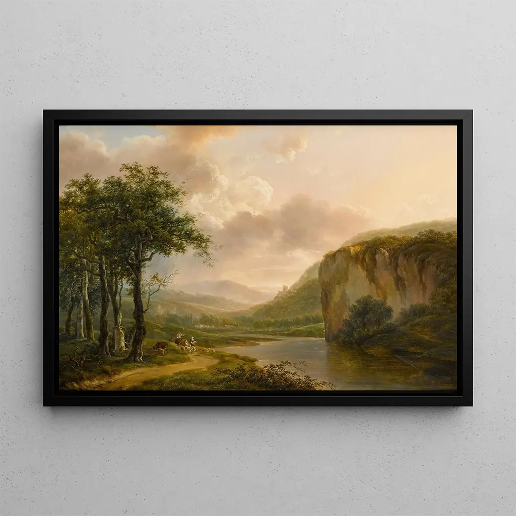 Henri van Assche - Figures on a country road.webp