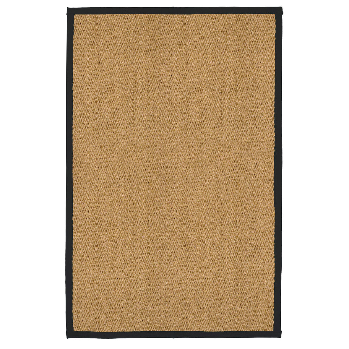 Herringbone Black 150 x 100cm Area Rug