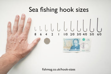 Sea fishing hook sizes