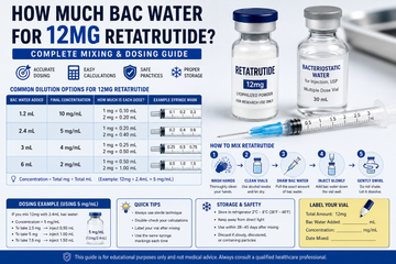 How Much Bac Water for 12mg Retatrutide? Doctor's Mixing Guide