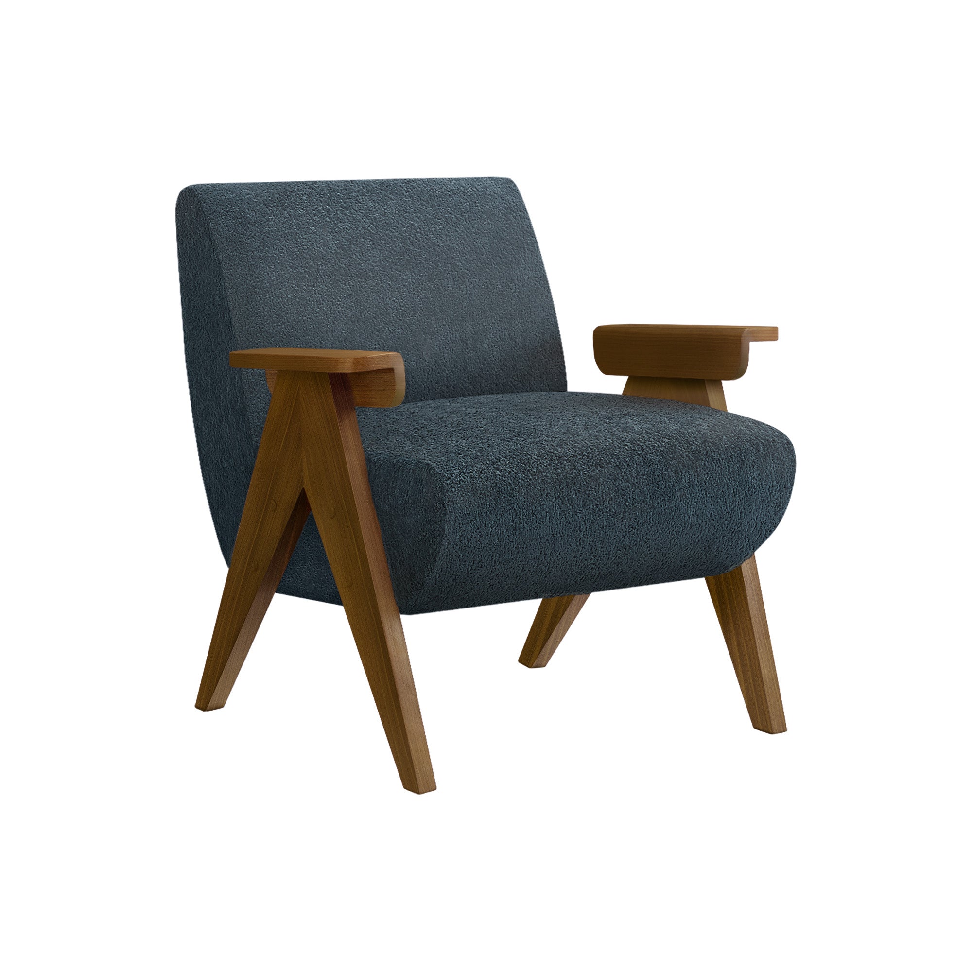 Brava - Chaise d'appoint - Tissu Bleu