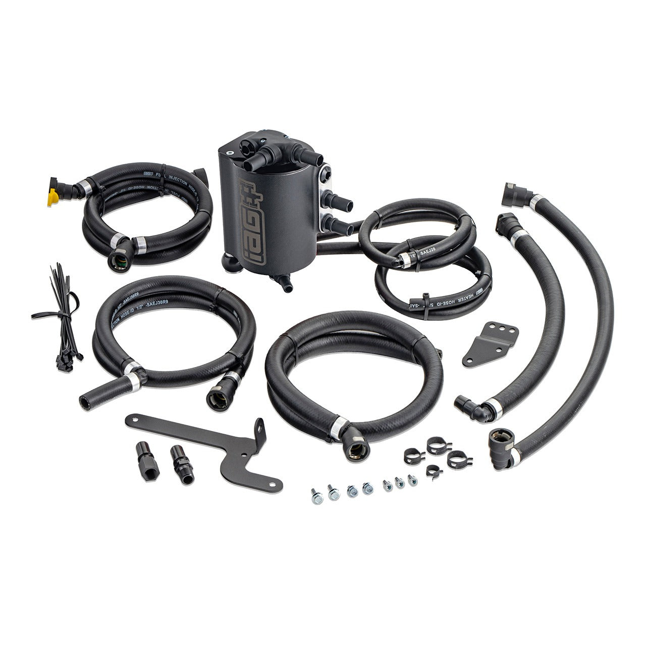 IAG Performance Air Oil Separator AOS - Black - 2015-2021 Subaru WRX / 2014-2018 Forester XT
