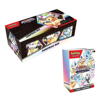 prismatic evolution japanese booster box Prismatic Evolutions Suprise Box + Booster Bundle – WatsonTCG