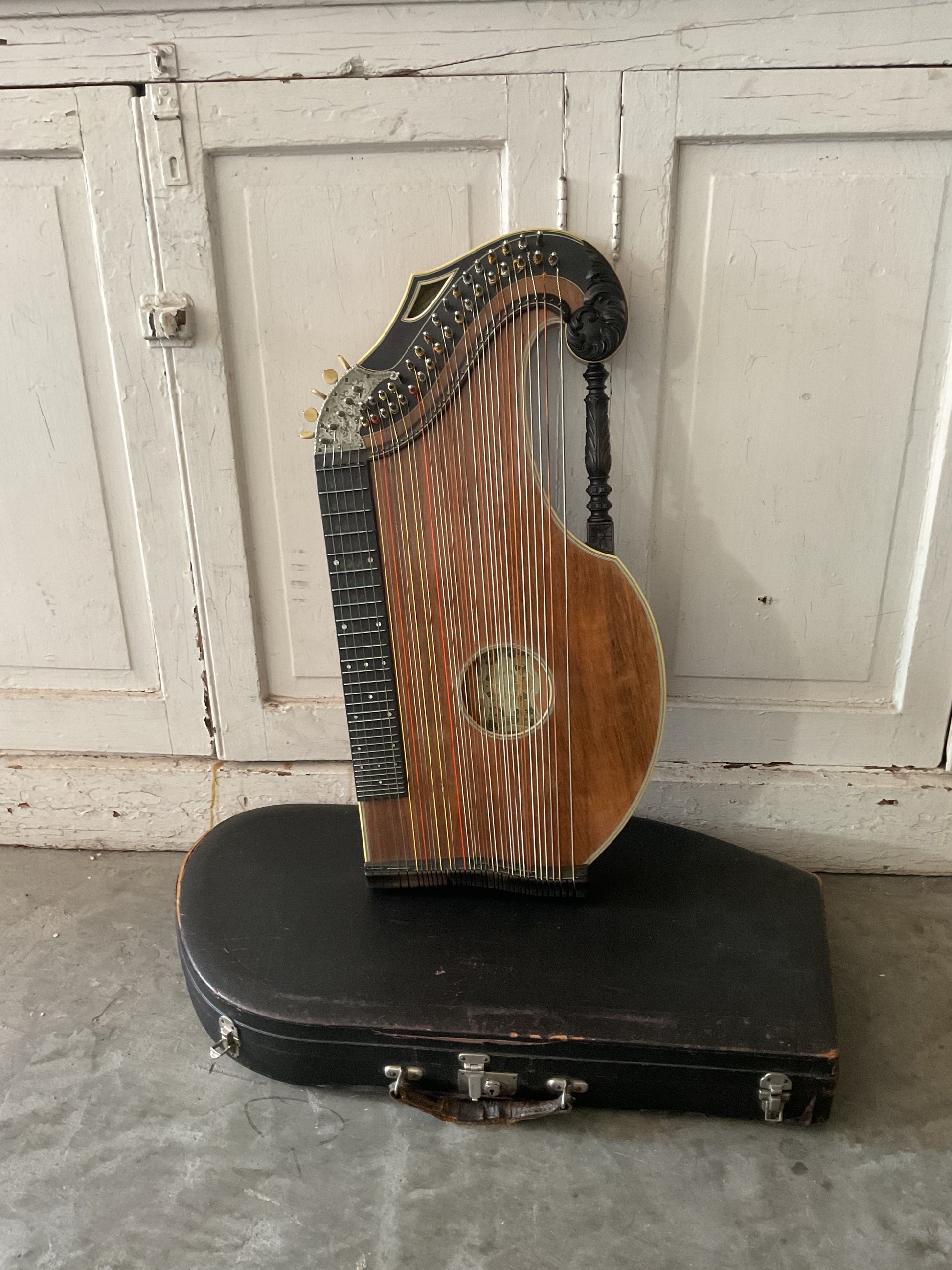 Adolf Meinel Concert Zither (1800s) with Case