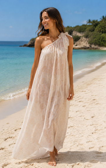 Seafolly Luna One Shoulder Maxi Cover Up FINAL SALE