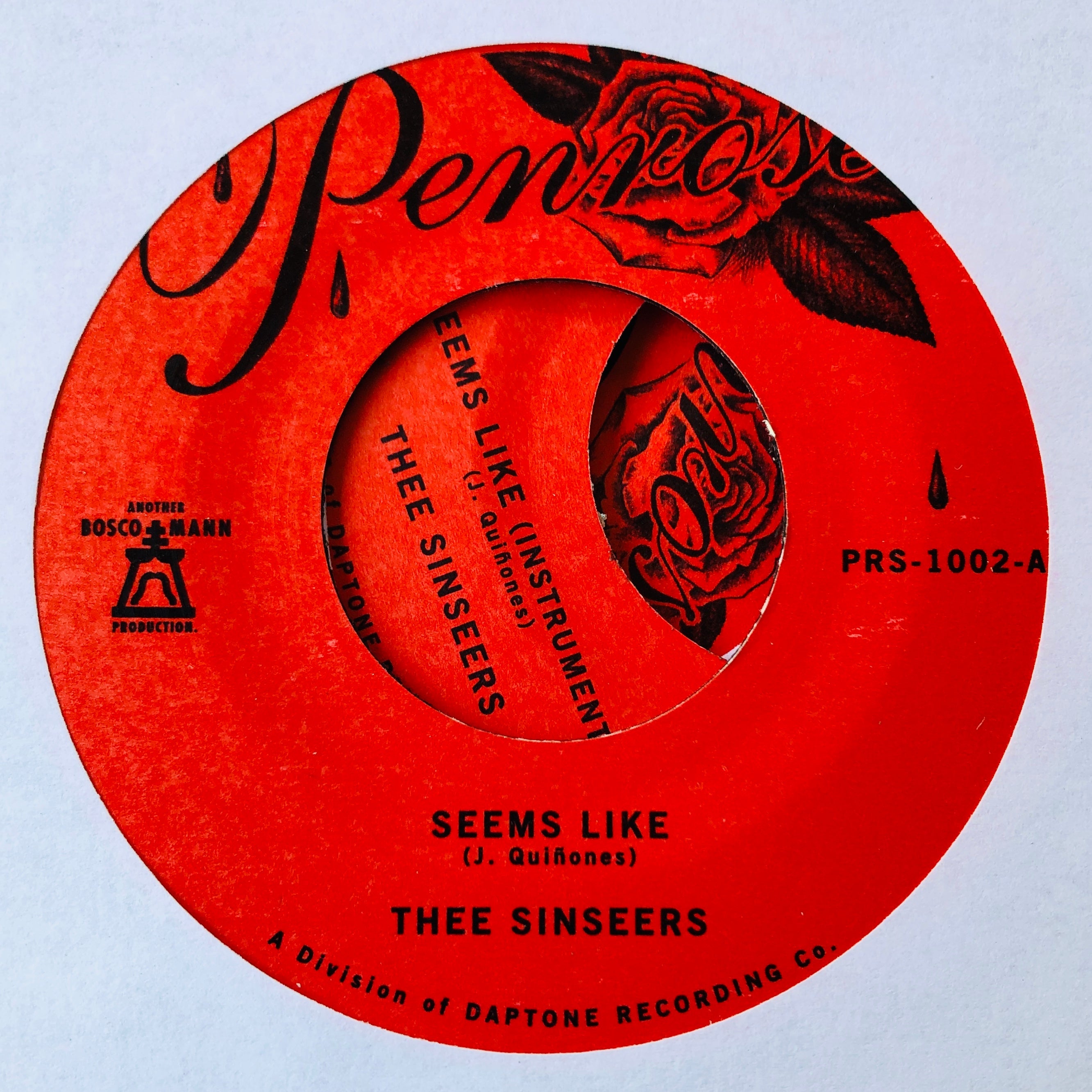 Thee Sinseers ‎– Seems Like