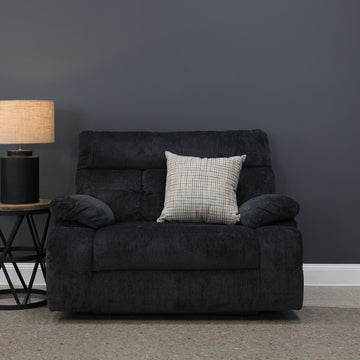 Narrabri Wide Seat Recliner - Caviar