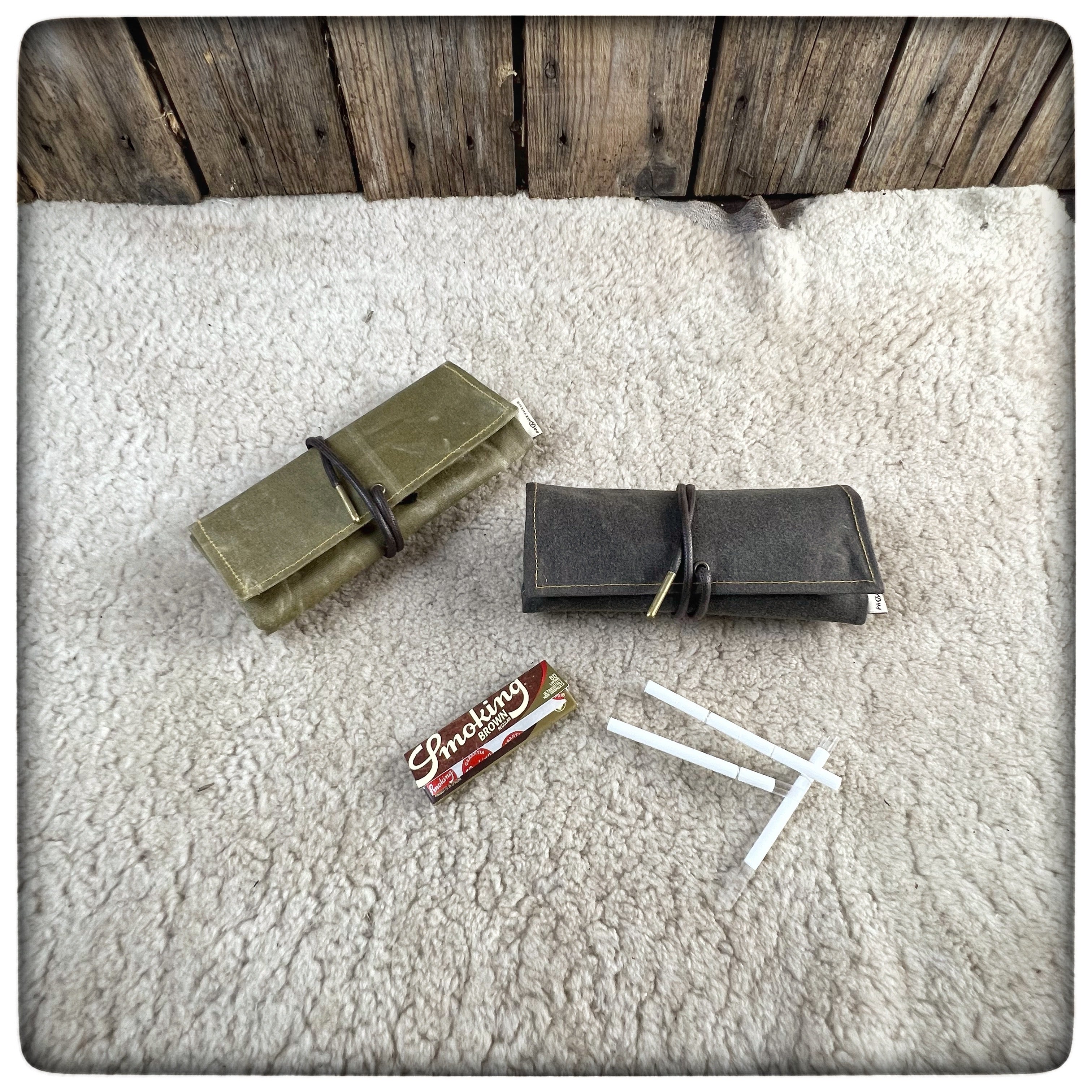 OILSKIN / WAXED CANVAS Tobacco Pouch