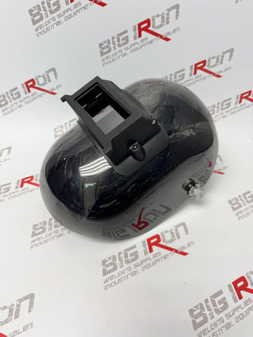 Corn Silk Carbon Fiber Welding Hood Trimmed Bottom Flip