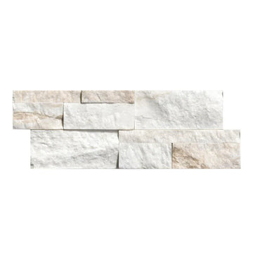 MSI XL Rockmount Arabescato Venato 9"x24" Natural Stacked Stone Ledger Panel Wall Tile