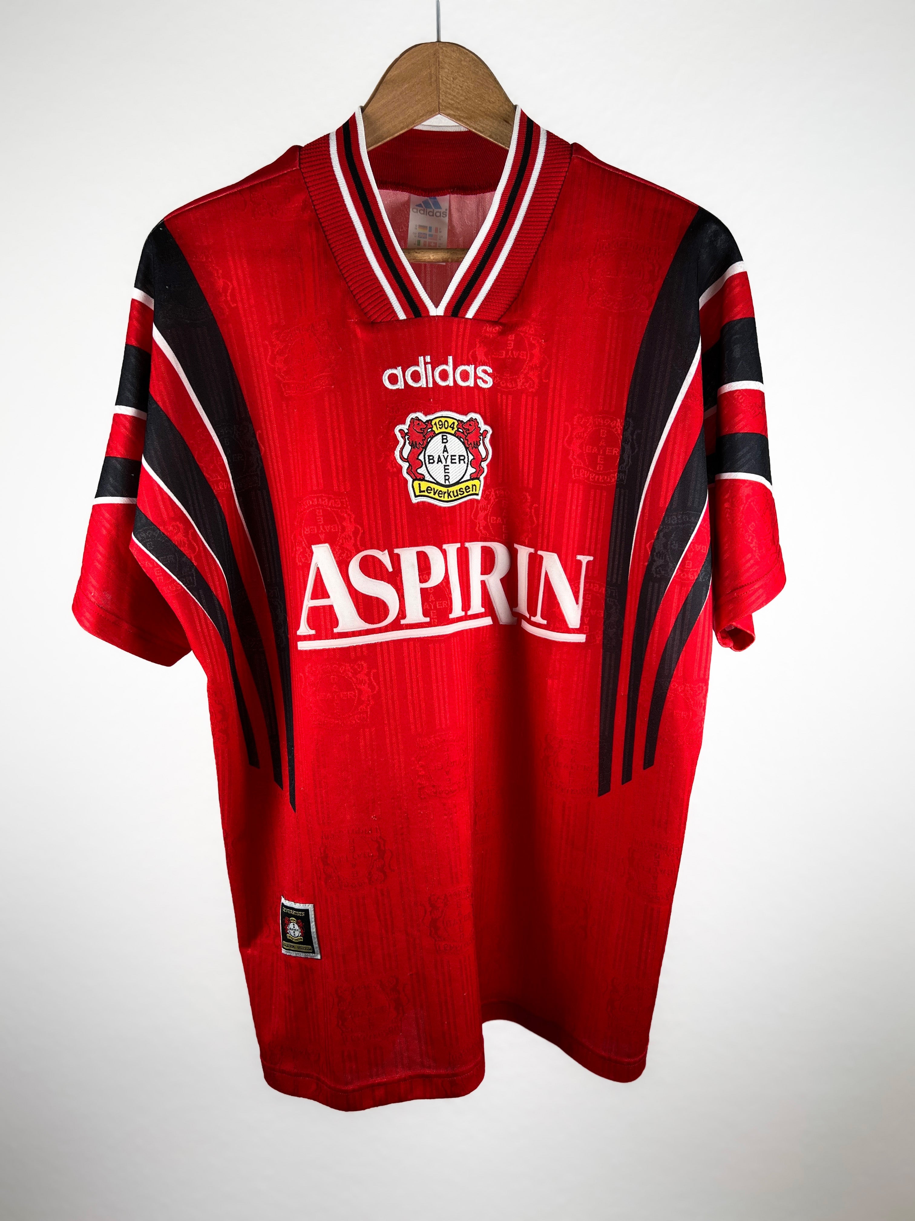 Bayer 04 Leverkusen 1997/98 Vintage Heimtrikot - M/L Aspirin