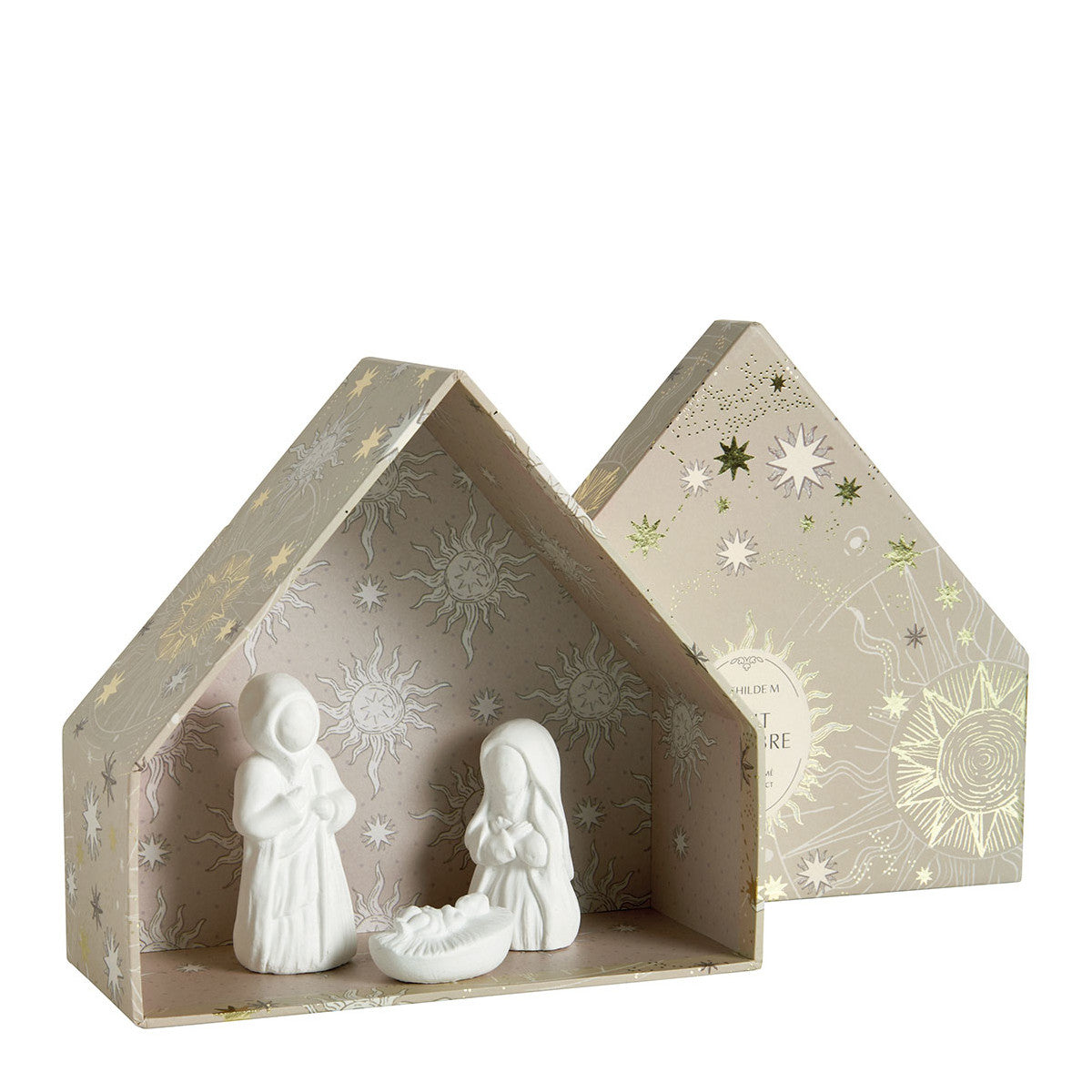 Scatola presepe in gesso