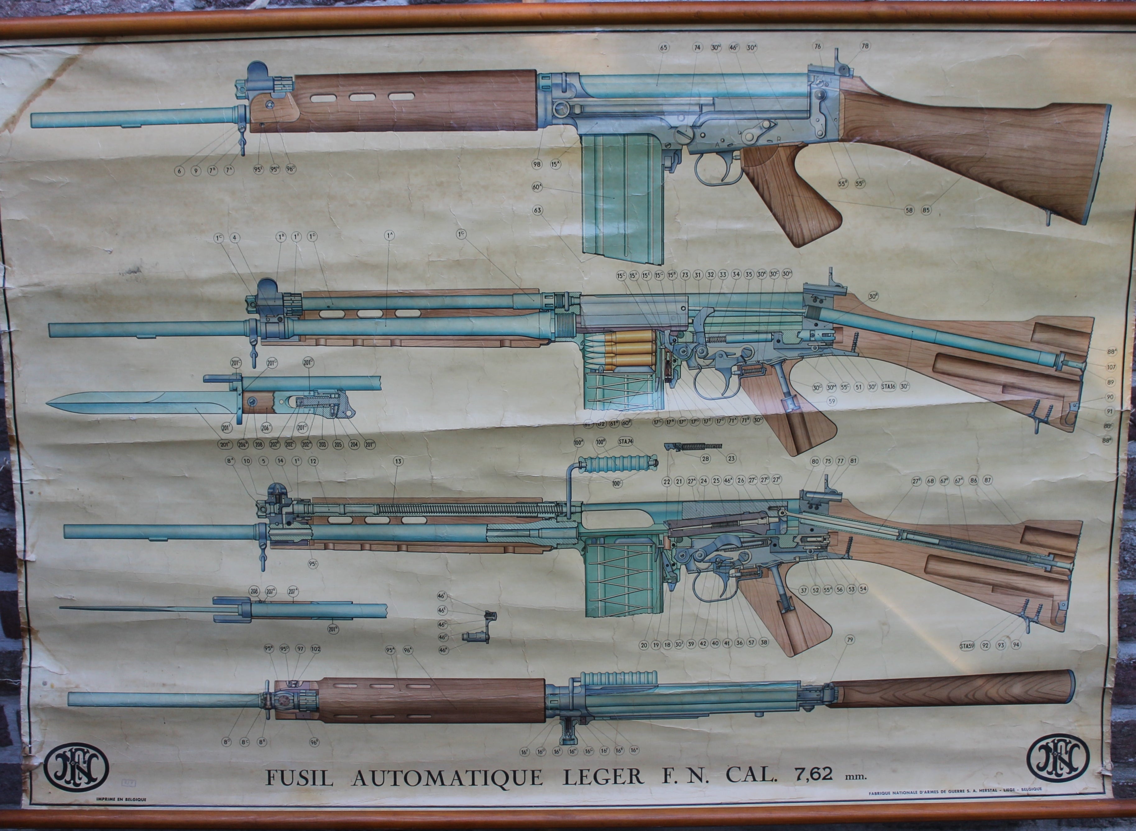FN Instructie Poster FAL