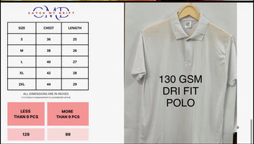 130 GSM DRI FIT POLO