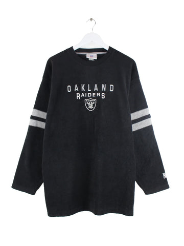NFL Oakland Raiders Fleece Sweater Schwarz XL