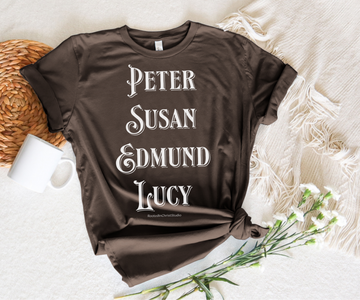 Peter Susan Edmund Lucy, Narnia TShirt, C.S. Lewis