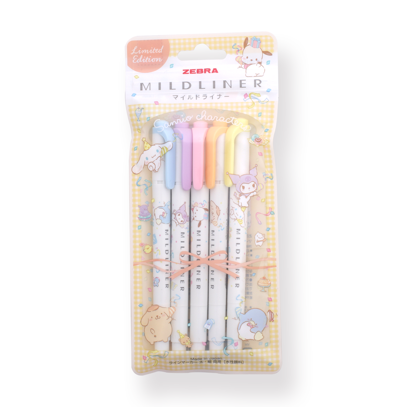 Zebra x Sanrio Mildliner Highlighter - 5 Gentle Color - Stationery Pal