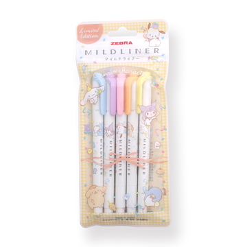 Zebra x Sanrio Mildliner Highlighter - 5 Gentle Color - Stationery Pal