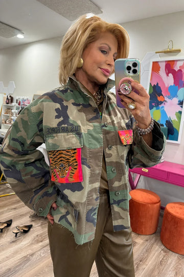Vintage Authentic Tiger Patched Jacket