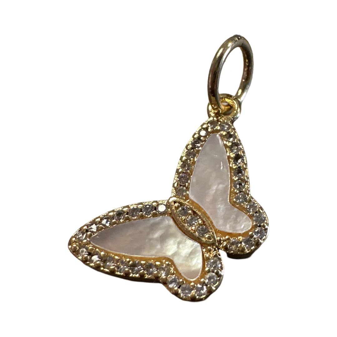 Angled Butterfly Charm