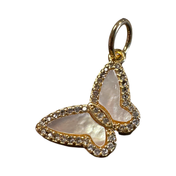 Angled Butterfly Charm