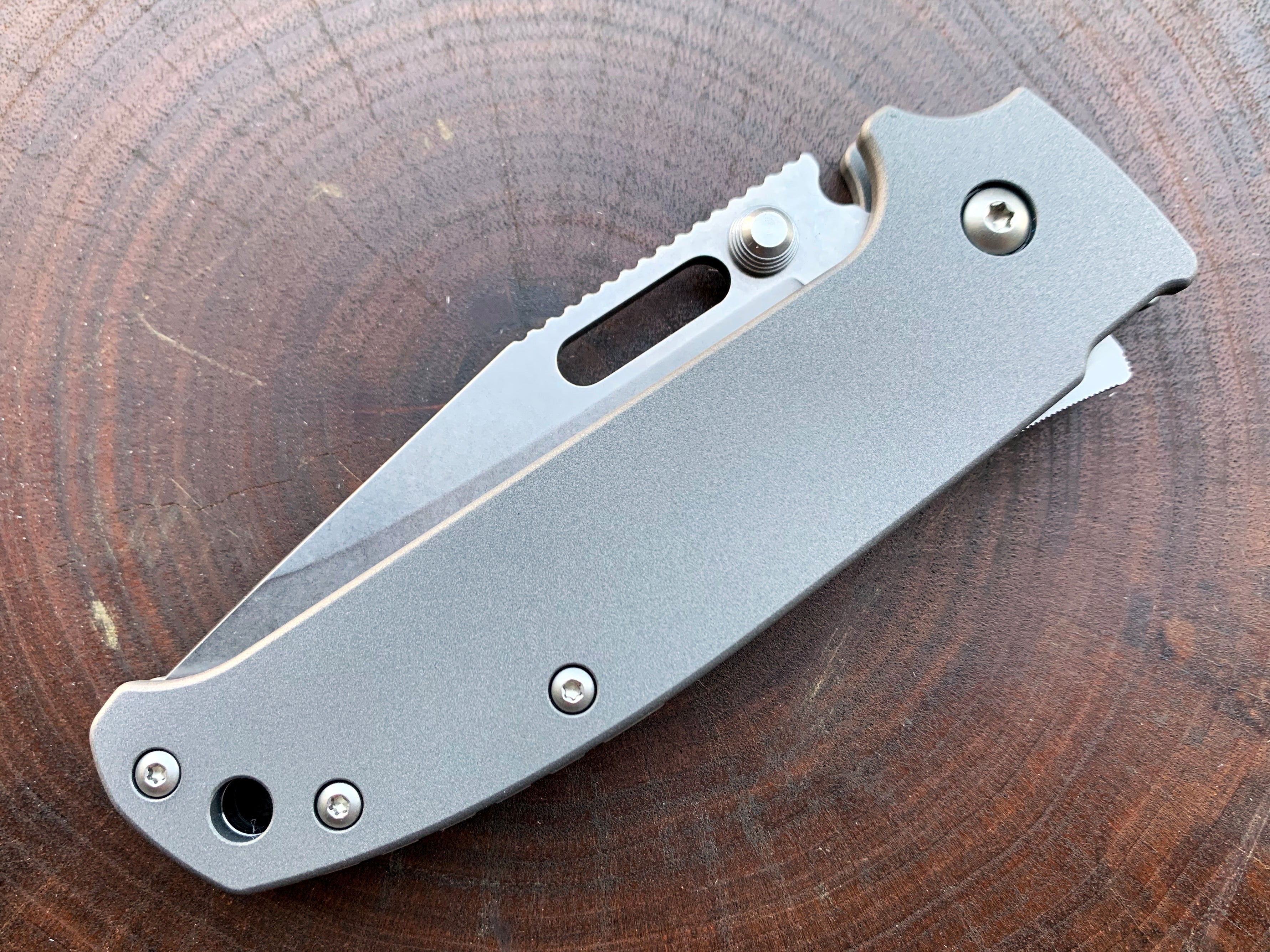 Titanium Scales for Demko AD20.5 - Straight Handle
