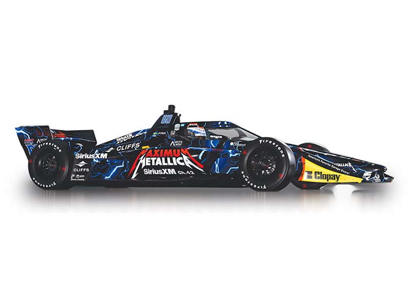 PRE-ORDER #60 Felix Rosenqvist / Meyer Shank Racing - Metallica Road Course Diecast 1:18 Scale Model - IXO IND18053