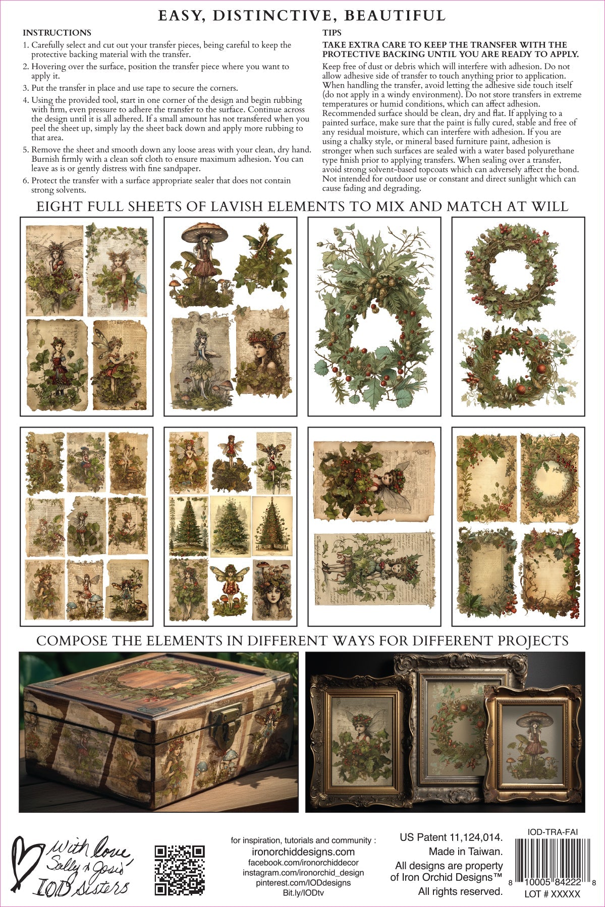 IOD Transfer - Holly Glen 8x12 Pad (ONE PER CUSTOMER)