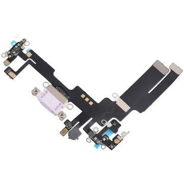 For iPhone 14 Purple Charging Port Flex Microphone Original With IC