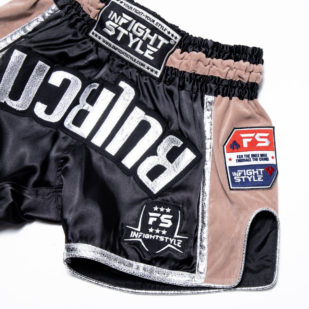 InFightStyle RT20 Retro Shorts (Taupe)