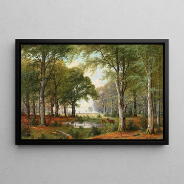 Jacobus Johannes van Poorten - Abendliche Waldlandschaft.webp