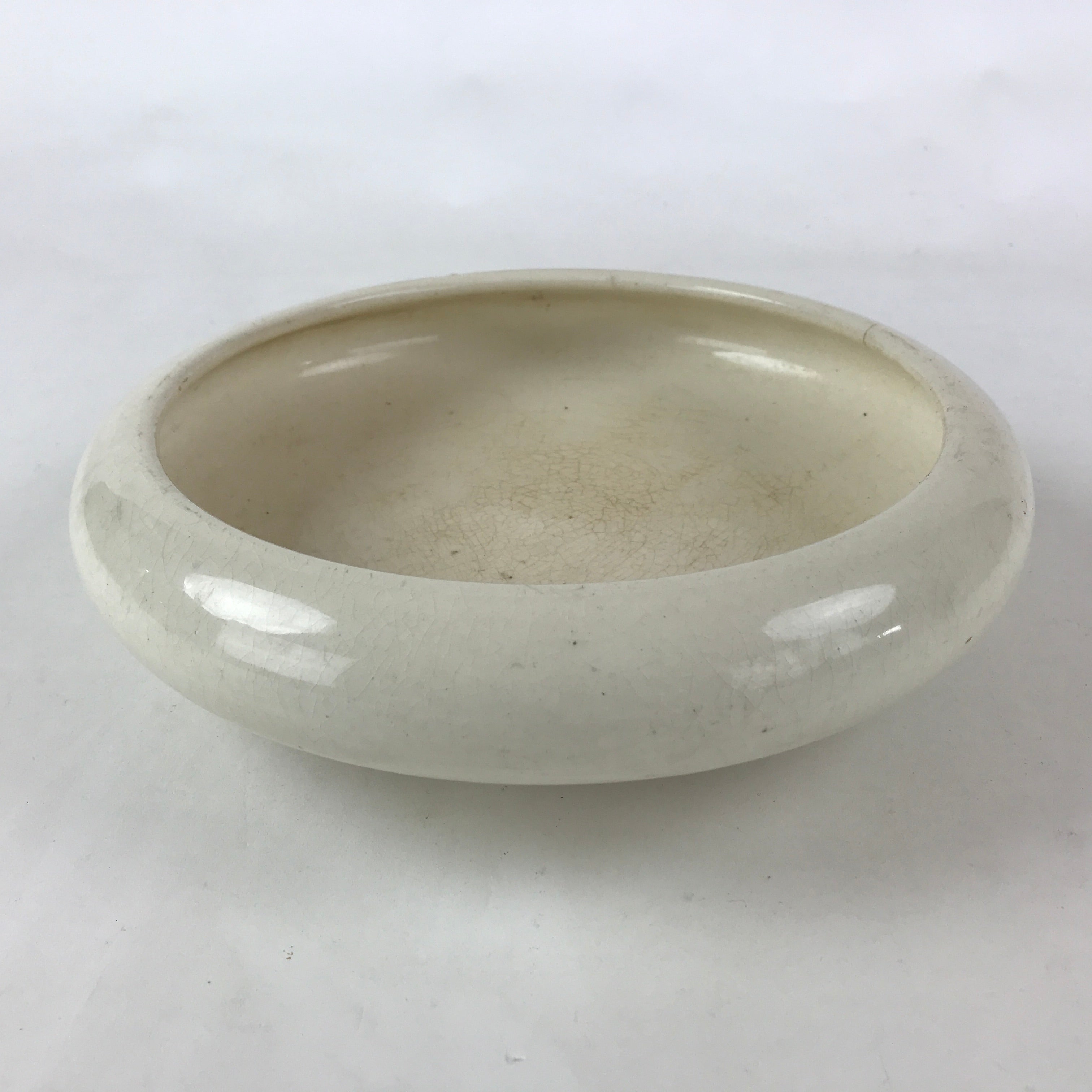 Japanese Ceramic Flower Vase Suiban Vtg Pottery Ikebana Arrangement Kado PY403