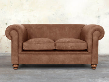Jasper 2 Seat Chesterfield Sofa In Hazel Soft 'n' Easy Leather
