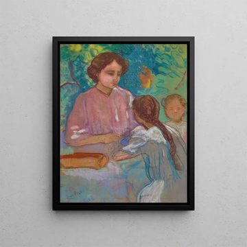 Jean Pesk - Petit djeuner avec les enfants dans le jardin Bois Le Roi.webp