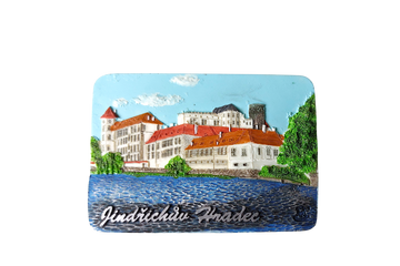 Ceramic magnet with Jindřichův Hradec Castle design – Prague Judaica. - Default Title - Prague Judaica