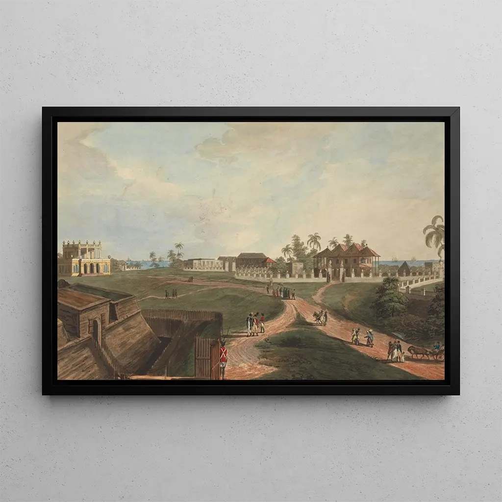 Joseph Constantine Stadler - Government House Council House Fort Marlborough Benkulen Sumatra 1799.webp