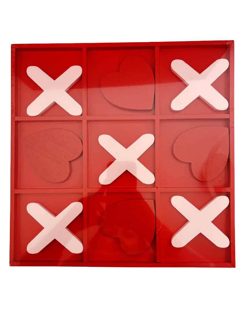 Tablero decorativo juego de gato para mesa de madera