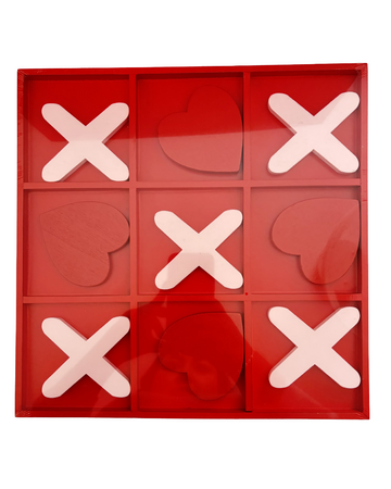 Tablero decorativo juego de gato para mesa de madera