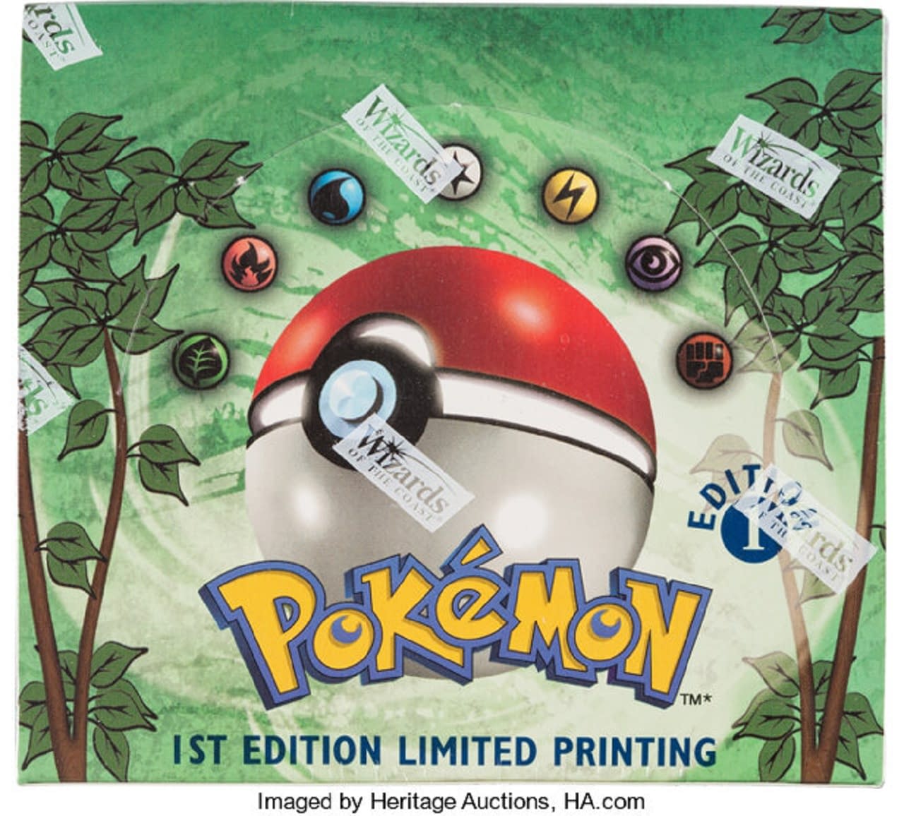 Pokémon TCG 1st Edition Jungle Booster Box Auctioned By Heritage