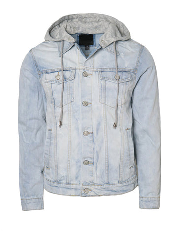 Hooded Denim Jacket [Ice-AK109]