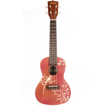 Kala KA-HI-CHERRY-C Concert Mahogany Ukulele with Cherry Blossom Design-Easy Music Center