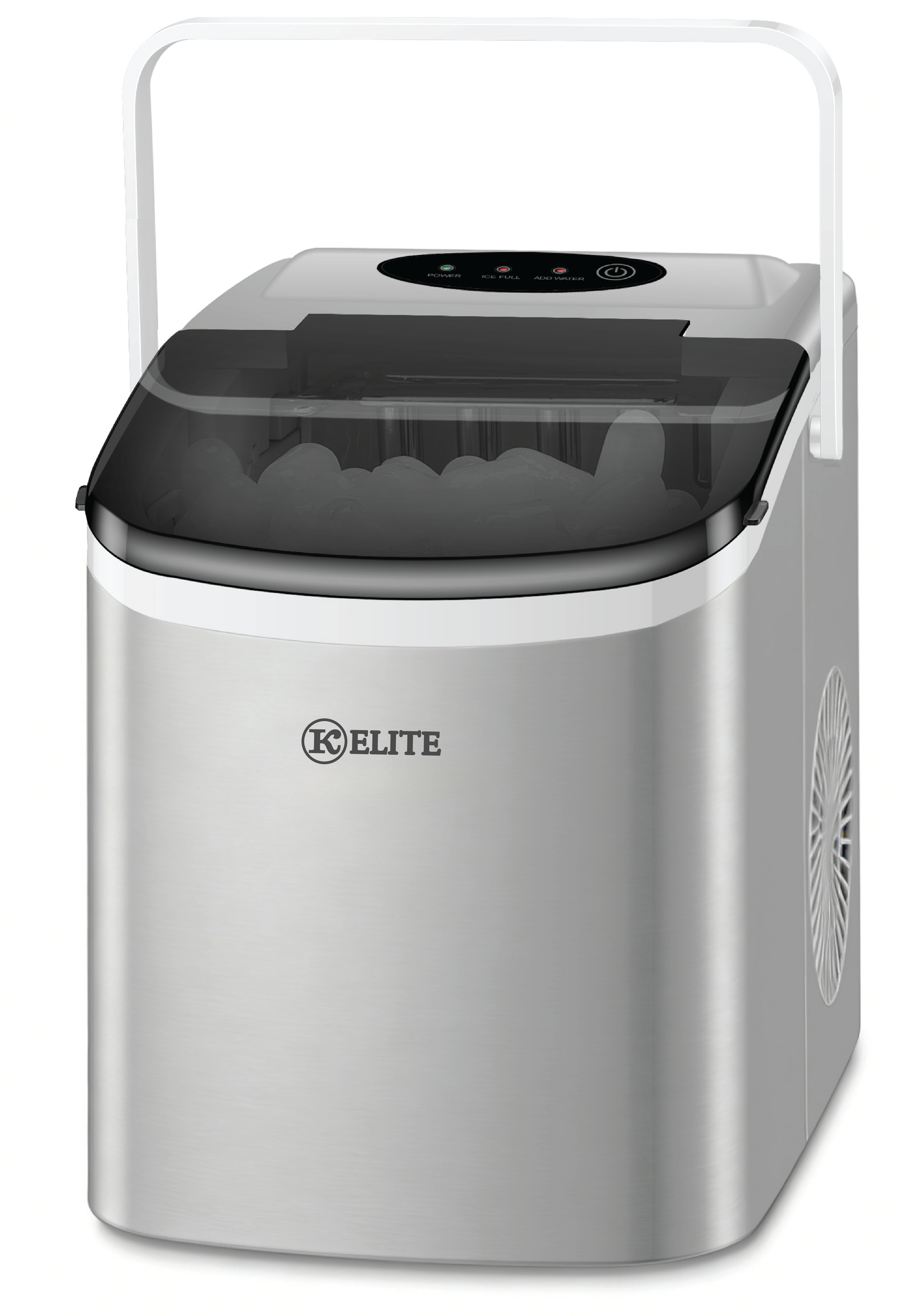 Kitchen Elite Portable Countertop Ice Maker – Silver