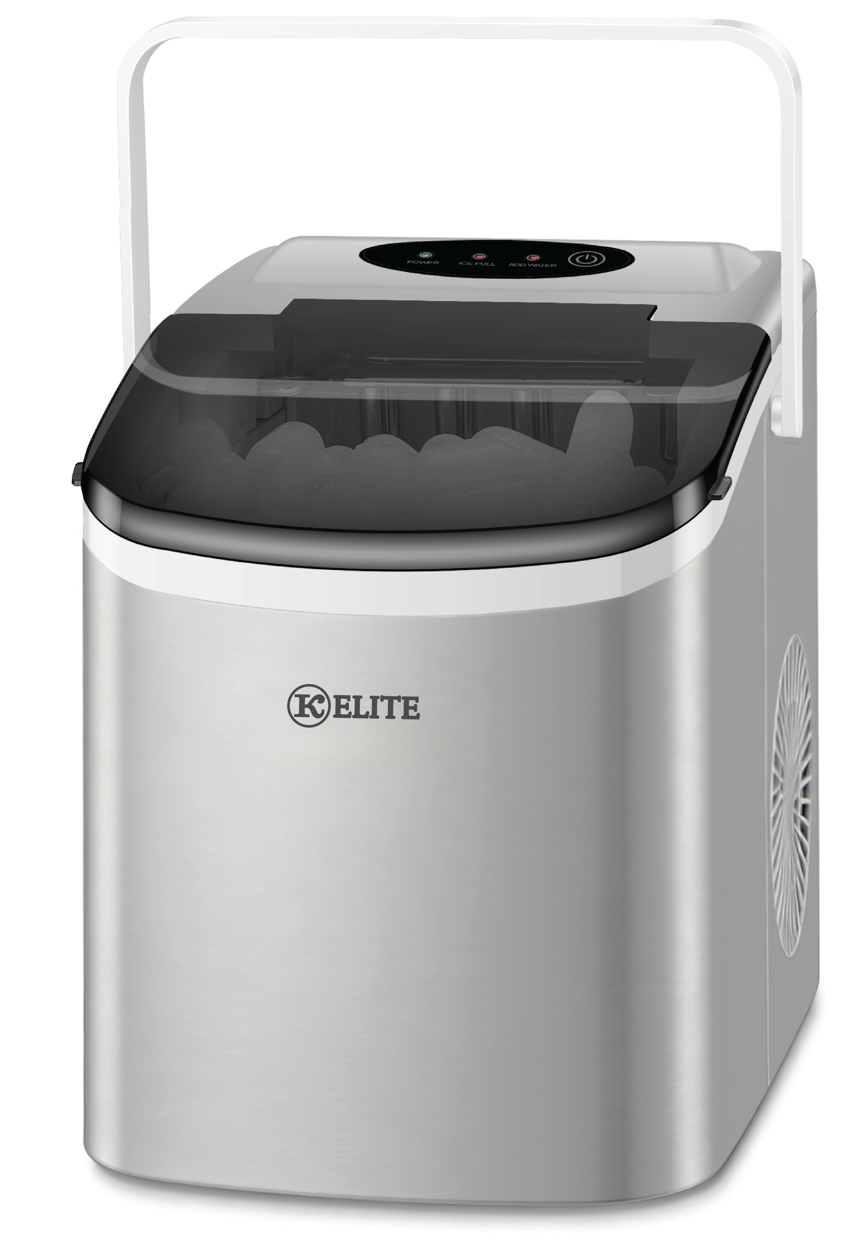 Kitchen Elite Portable Countertop Ice Maker – Silver