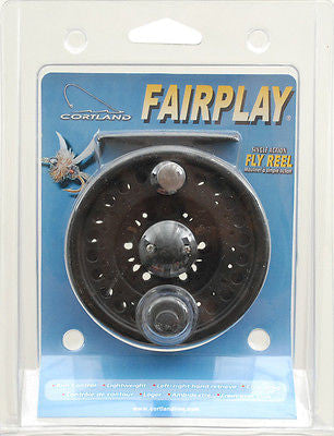 Cortland Fairplay Black Fly Fishing Reel 4/5/6 Clam All Graphite 600713