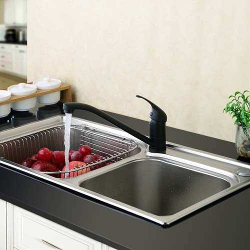 Hapilife® Comtemporary  Single Lever Kitchen Tap- Matte Black