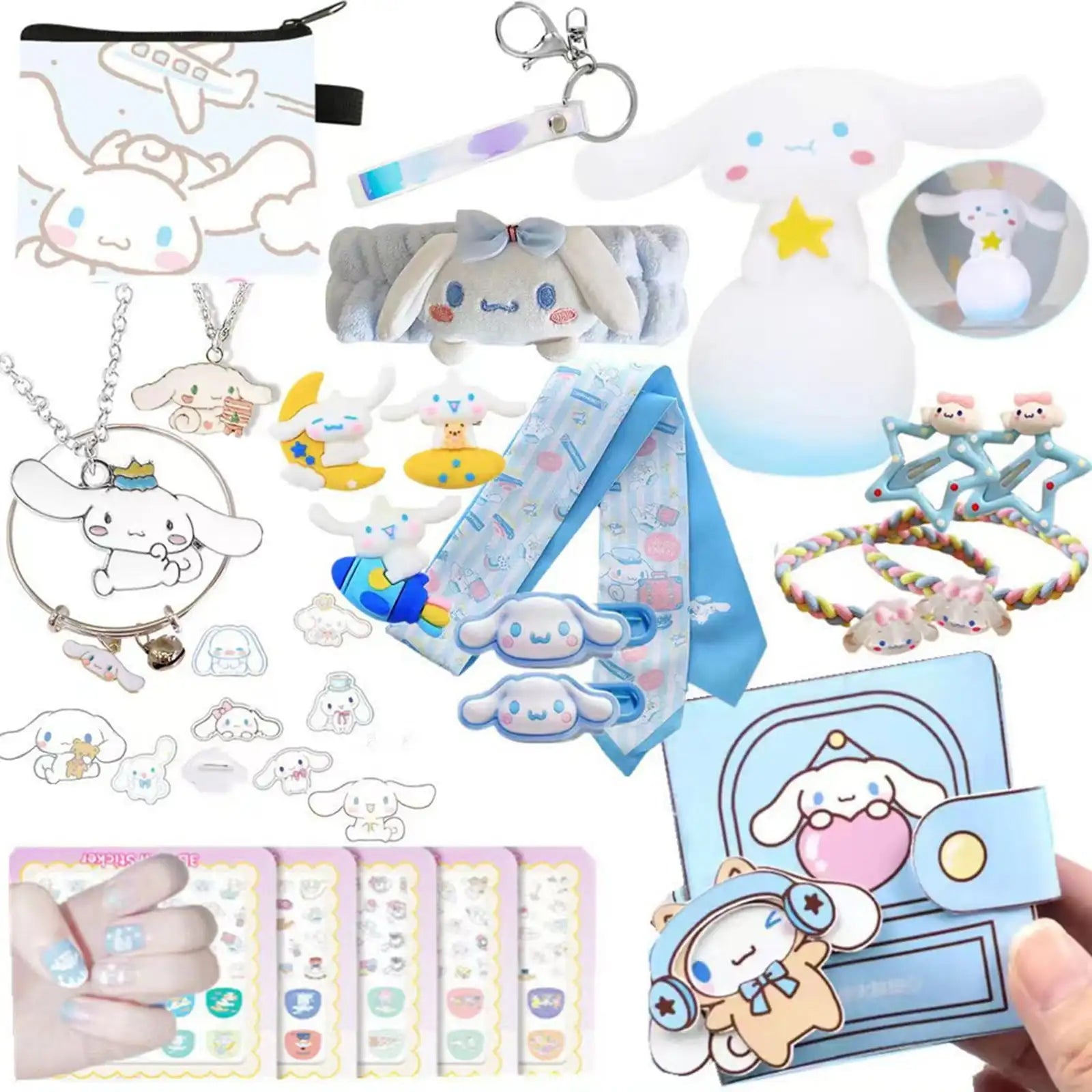 Kalendarz adwentowy Kawaii Cinnamoroll z brelokami – urocze figurki anime dla dzieci, idealne na święta 0