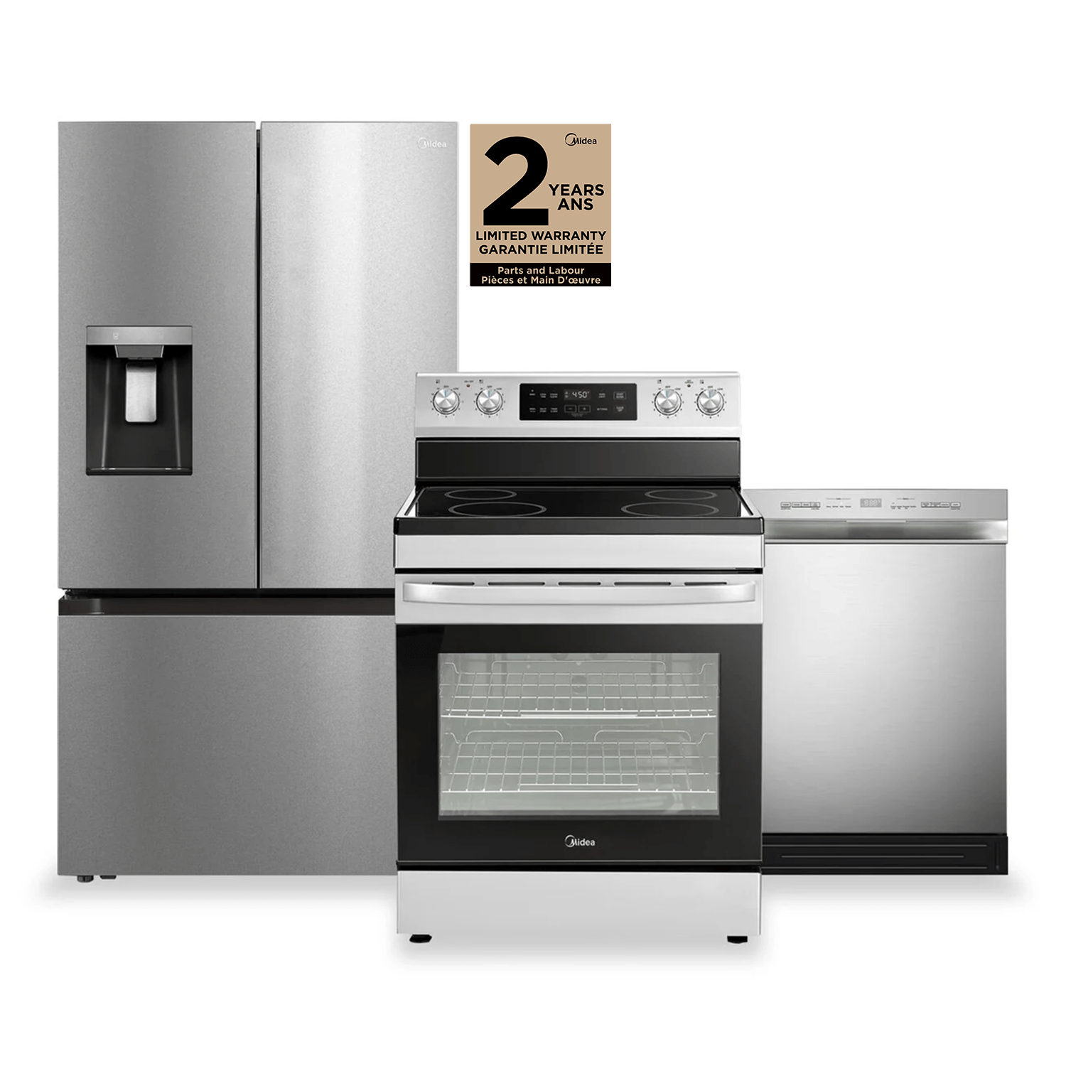 Midea 3-Piece Kitchen Appliance Package | Ensemble de 3 électroménagers Midea pour la cuisine | MI03KPK3