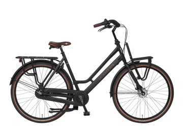 BSP La Dolce Vita - 28 Zoll Aluminium 7 Gang Freilauf Hollandrad Transportrad Onyx Black Matt